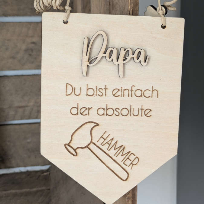 SVG Datei Wimpel Werkzeug Männer Geschenkidee für Papa Vatertag Opa Mann SVG Laserdatei Laserfile Lasercut Männergeschenk Mann Vater – Bild 22