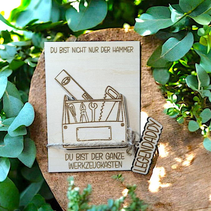SVG Datei Karten für Gutscheine oder Geld Werkzeug Männer Geschenkidee für Papa Vatertag Opa Mann SVG Laserdatei Laserfile Lasercut Männergeschenk Mann Vater – Bild 11