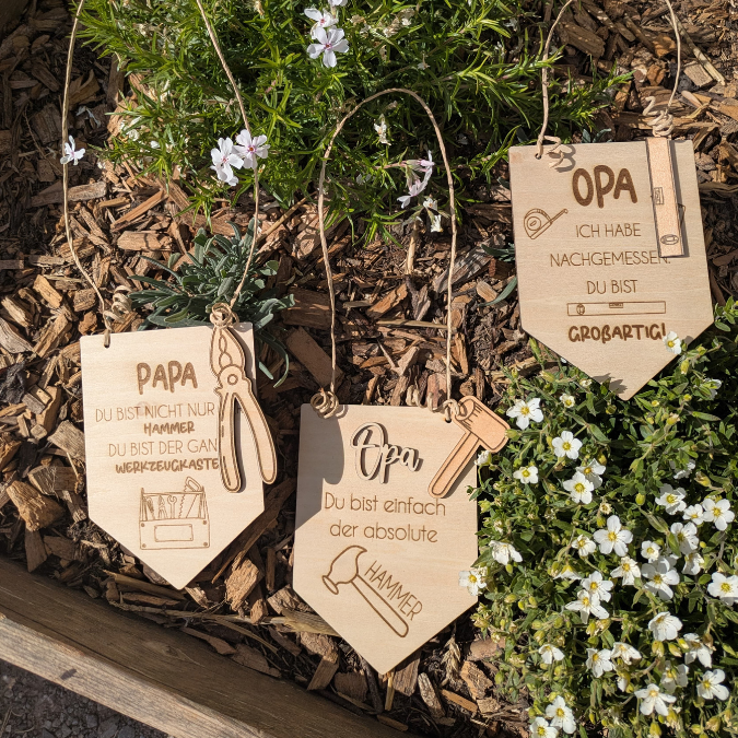 SVG Datei Wimpel Werkzeug Männer Geschenkidee für Papa Vatertag Opa Mann SVG Laserdatei Laserfile Lasercut Männergeschenk Mann Vater – Bild 23