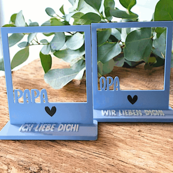 STL 3D Druck Datei Polaroids Bilderrahmen Vatertag Papa Opa Geschenkidee Männer 3D-Datei – Bild 8