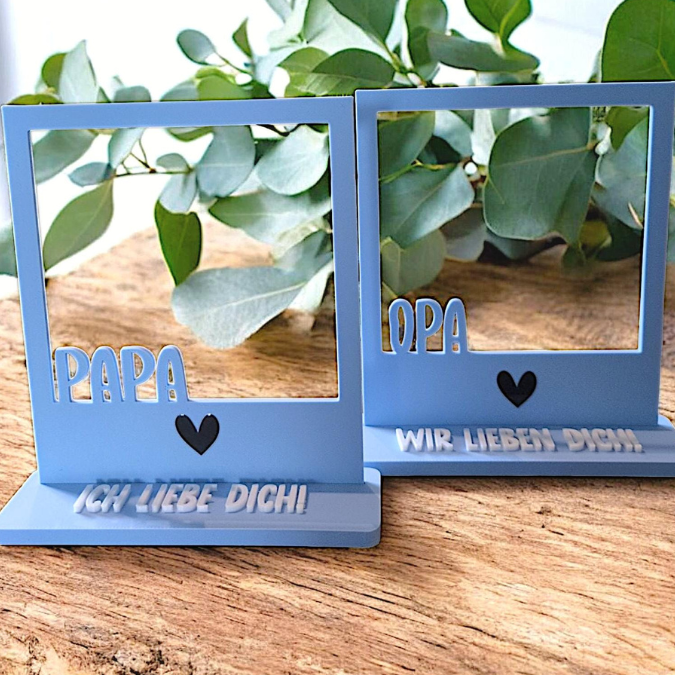 STL 3D Druck Datei Retrorahmen Vintage Bilderrahmen Vatertag Papa Opa Geschenkidee Männer 3D-Datei – Bild 8