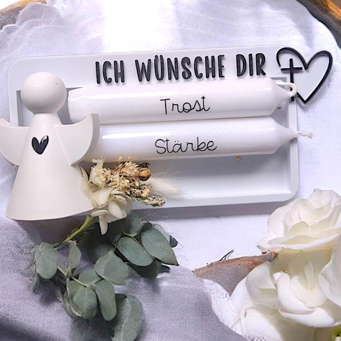 STL 3D Druck Datei Kerzenhalter Kerzenset 2er Trauer Abschied Nimm dir was du brauchst Kerzenverpackung 3D-Druck Datei – Bild 4