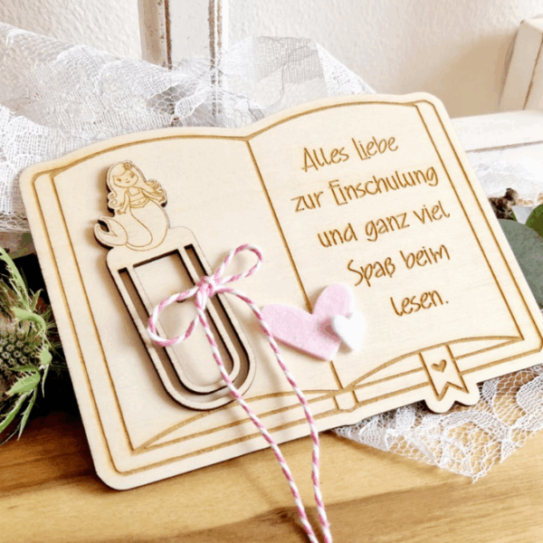 SVG Laserdatei Schulkind Einschulung 4 Designs Lesezeichen Meerjungfrau Fische Ocean Schulstart Lesen Gescheinkidee Junge Mädchen SVG Datei – Bild 12