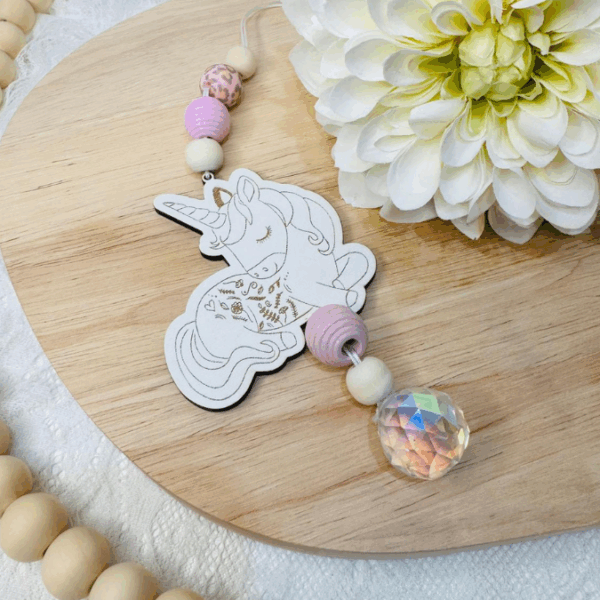 SVG Laserdatei Florale Sonnenfänger für Kinder Schulkind Einschulung Junge Mädchen Einhorn Flugzeug 9 Designs Geschenkidde für Kinder SVG-Datei – Bild 4