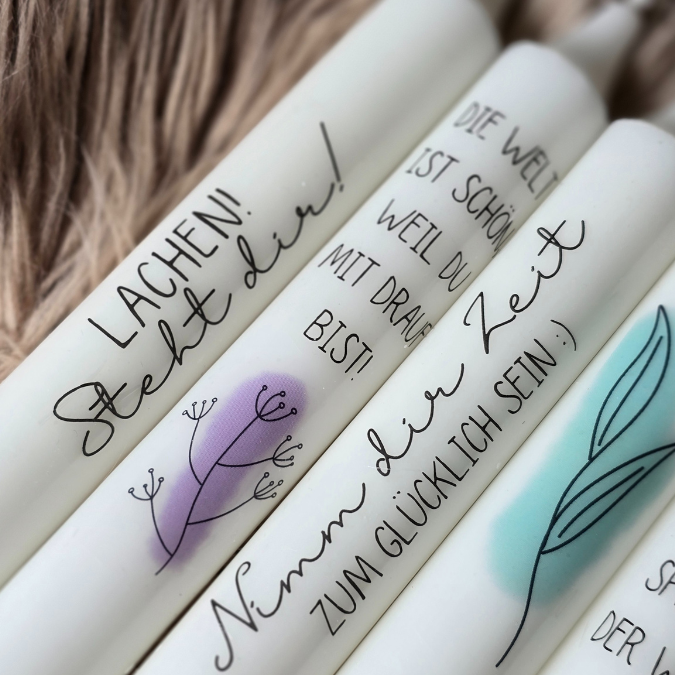 PDF - Kerzentattoo Vorlage - Lachen - A4 Kerzentattoos zum selber drucken – Bild 4