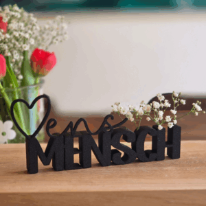 STL 3D Druck Datei Schriftzüge Beste Freundin Soul Mate Herzmensch 6er Set mit und ohne Löcher für Blumen 3D-Datei