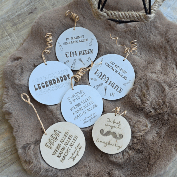 SVG Datei Holzscheiben Opa Papa Werkzeug Männer Geschenkidee für Vatertag Legendaddy Einzigbartig Paparieren Laserdatei Männergeschenk Vater – Bild 13