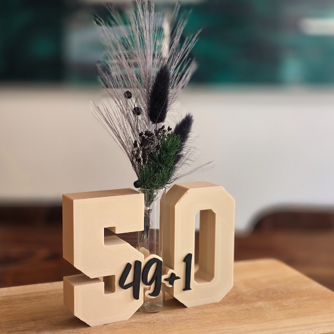 3D Druck Datei STL 16 18 20 30 40 50 60 70 80 happy birthday Geburtstag Geburtstagszahlen für Reagenzglas Geldgeschenk Blumen 3D-Druck Datei – Bild 26