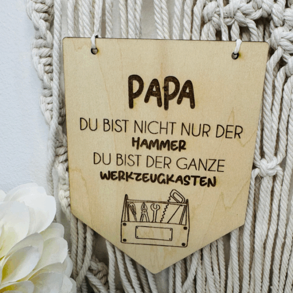 SVG Datei Wimpel Werkzeug Männer Geschenkidee für Papa Vatertag Opa Mann SVG Laserdatei Laserfile Lasercut Männergeschenk Mann Vater – Bild 27