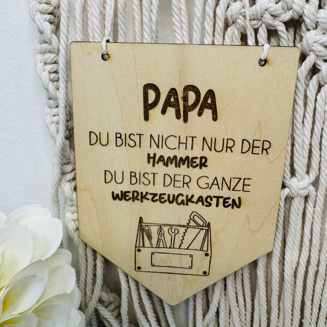 SVG Datei Wimpel Werkzeug Männer Geschenkidee für Papa Vatertag Opa Mann SVG Laserdatei Laserfile Lasercut Männergeschenk Mann Vater – Bild 27