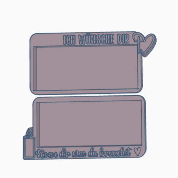 STL 3D Druck Datei Kerzenhalter Kerzenset 2er Trauer Abschied Nimm dir was du brauchst Kerzenverpackung 3D-Druck Datei – Bild 2