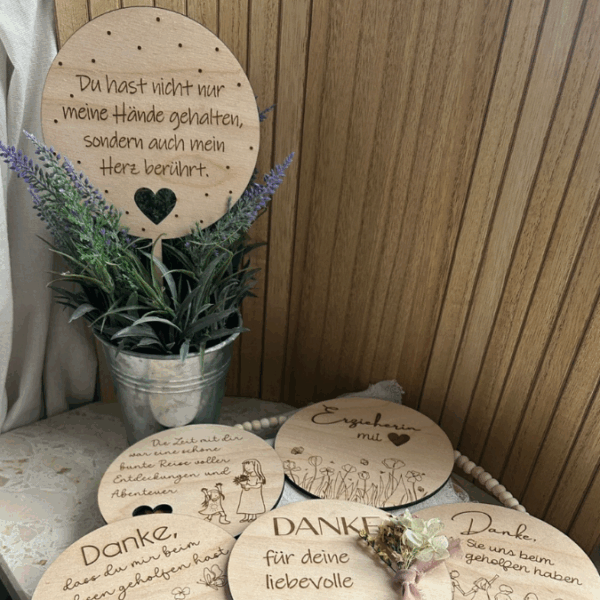 SVG Laser Datei Pflanzenstecker 9er Set Kindergartenabscheid Geschenk Erzieherin Kita KiGa SVG Datei – Bild 12
