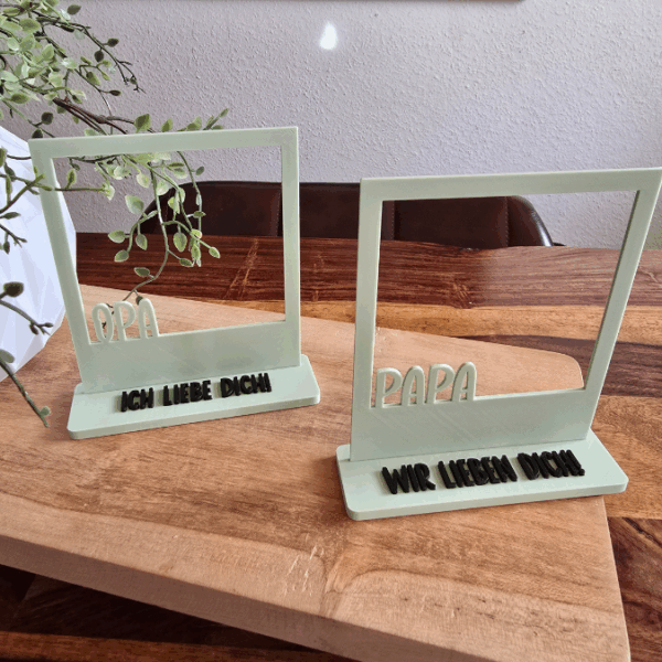 STL 3D Druck Datei Polaroids Bilderrahmen Vatertag Papa Opa Geschenkidee Männer 3D-Datei – Bild 6