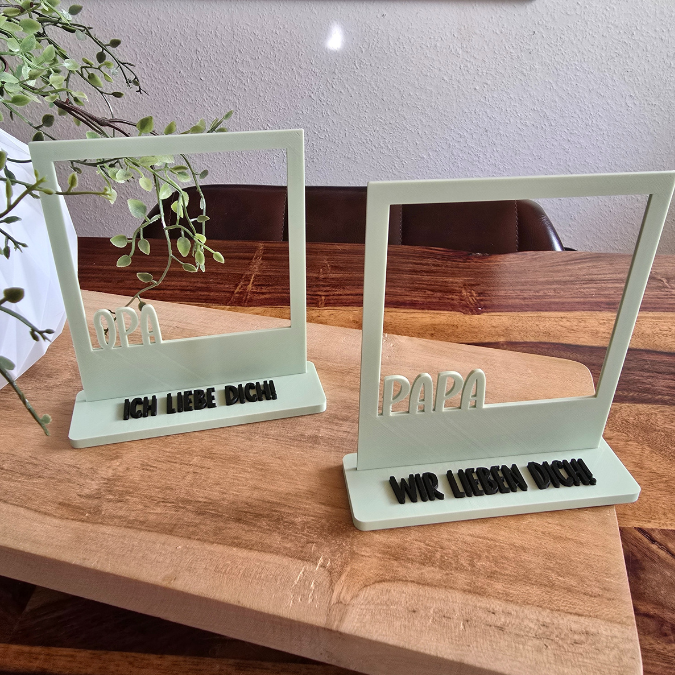 STL 3D Druck Datei Retrorahmen Vintage Bilderrahmen Vatertag Papa Opa Geschenkidee Männer 3D-Datei – Bild 6