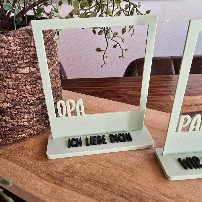 STL 3D Druck Datei Retrorahmen Vintage Bilderrahmen Vatertag Papa Opa Geschenkidee Männer 3D-Datei – Bild 5