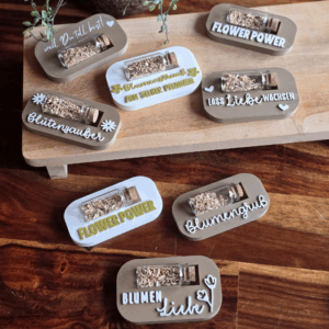 STL 3D Druck Datei 8 Designs Blumensamen Halter Verpackung für Blumensamen Kleinigkeit Mitbringsel 3D-Druck Datei