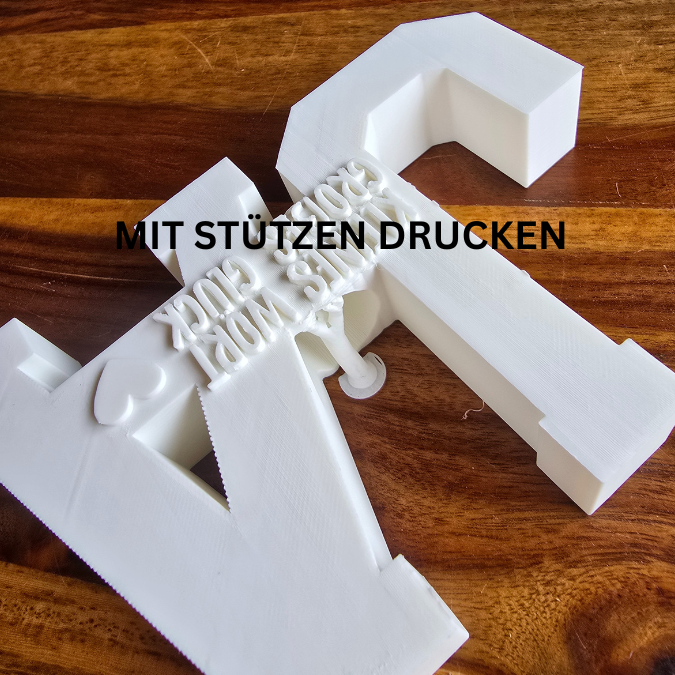 3D Druck Datei STL Hochzeit Schriftzug JA Statement Geldgeschenk für Reagenzgläser Platz für Geldgeschenk 3D Datei Wunscherfüller – Bild 3
