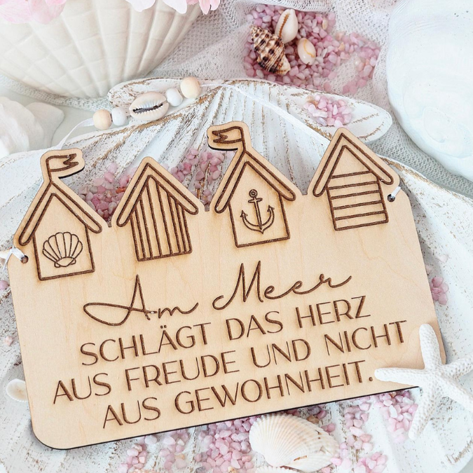 SVG Datei 3 Designs Schilder Holzscheiben Meer Maritim Laserdatei Urlaub Strand Nordsee Ostsee Strandkorb – Bild 33