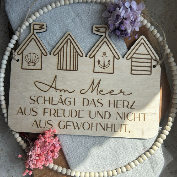SVG Datei 3 Designs Schilder Holzscheiben Meer Maritim Laserdatei Urlaub Strand Nordsee Ostsee Strandkorb – Bild 19