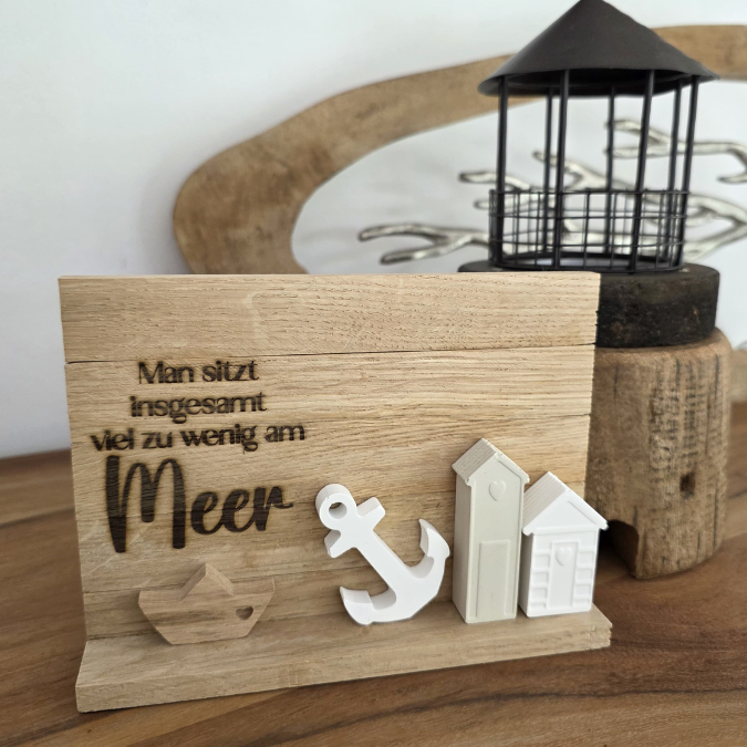 SVG Laser Datei Gravur Meer 2.0 Sommer Urlaub Strand Küste Strandkorb Laserdatei Plotterdatei – Bild 5