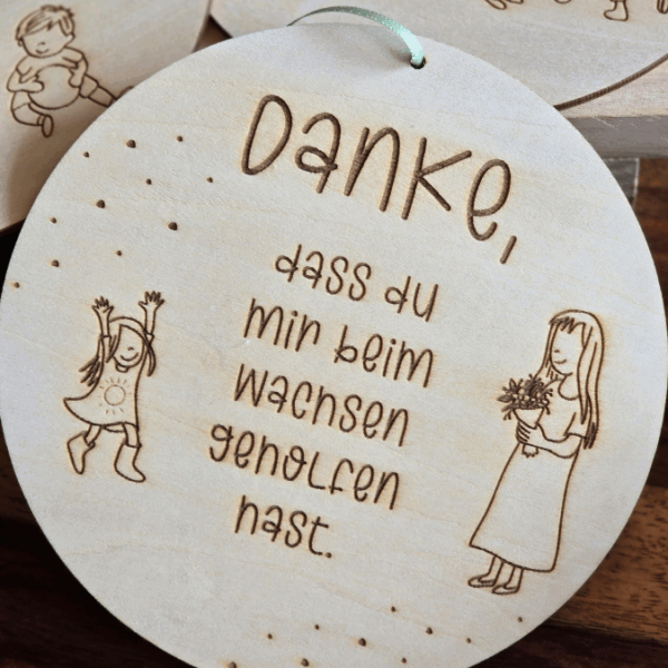 SVG Laserdatei 6 Designs Schilder Holzscheiben Geschenkidee Abschied Kindergarten Erzieherin Kindergartenabschied Danke Kita Kiga SVG Datei – Bild 22