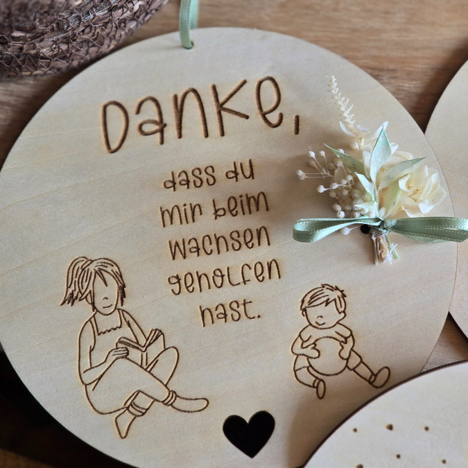 SVG Laserdatei 6 Designs Schilder Holzscheiben Geschenkidee Abschied Kindergarten Erzieherin Kindergartenabschied Danke Kita Kiga SVG Datei – Bild 25