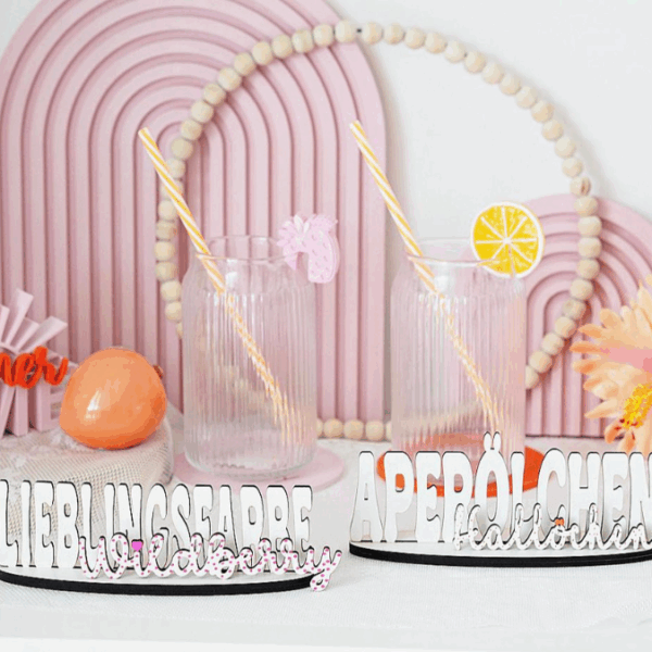 SVG Laserdatei Aufsteller 3mm und 4mm Klötzchen Datei Aperoli und Wildberry Holy Aperoli Aperol Lillet SVG Datei Sommer Deko Geschenkidee – Bild 24
