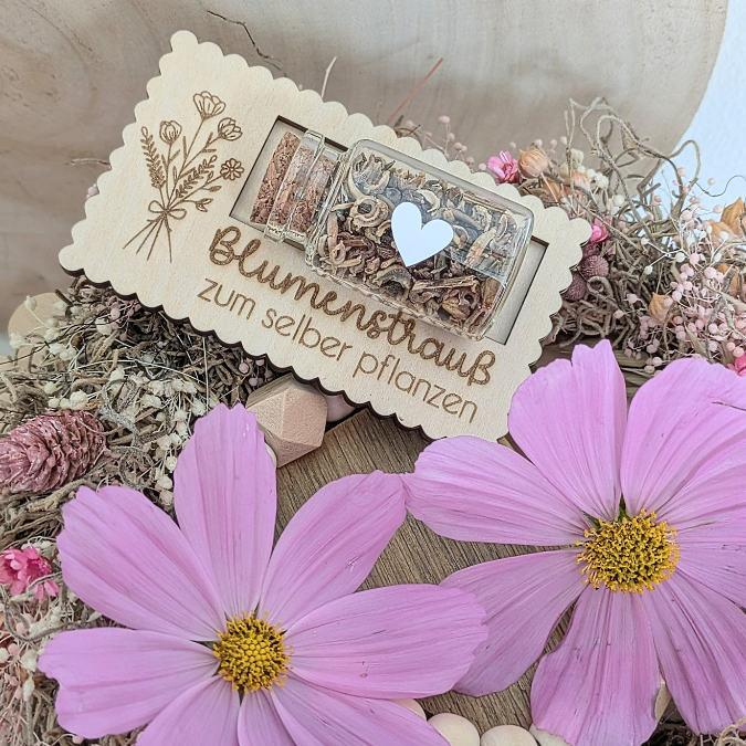 SVG Laserdatei Designs Halter für Blumensamen Samen Gastgeschenk Hochzeit Mitbringsel Geschenkidee SVG Datei Reagenzglas – Bild 25