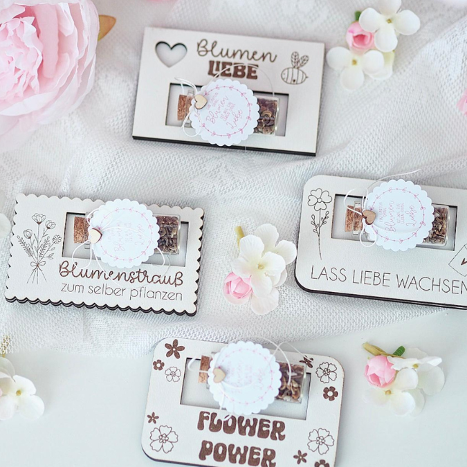 SVG Laserdatei Designs Halter für Blumensamen Samen Gastgeschenk Hochzeit Mitbringsel Geschenkidee SVG Datei Reagenzglas – Bild 17