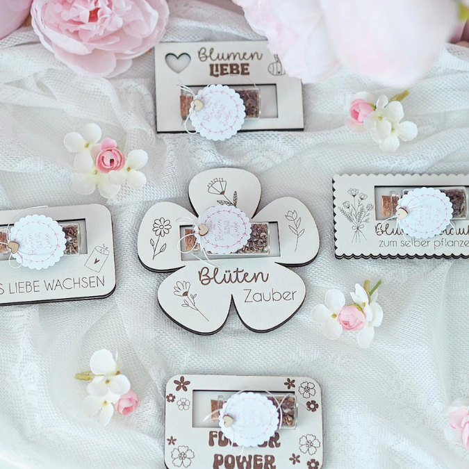 SVG Laserdatei Designs Halter für Blumensamen Samen Gastgeschenk Hochzeit Mitbringsel Geschenkidee SVG Datei Reagenzglas – Bild 19