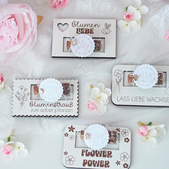 SVG Laserdatei Designs Halter für Blumensamen Samen Gastgeschenk Hochzeit Mitbringsel Geschenkidee SVG Datei Reagenzglas – Bild 23