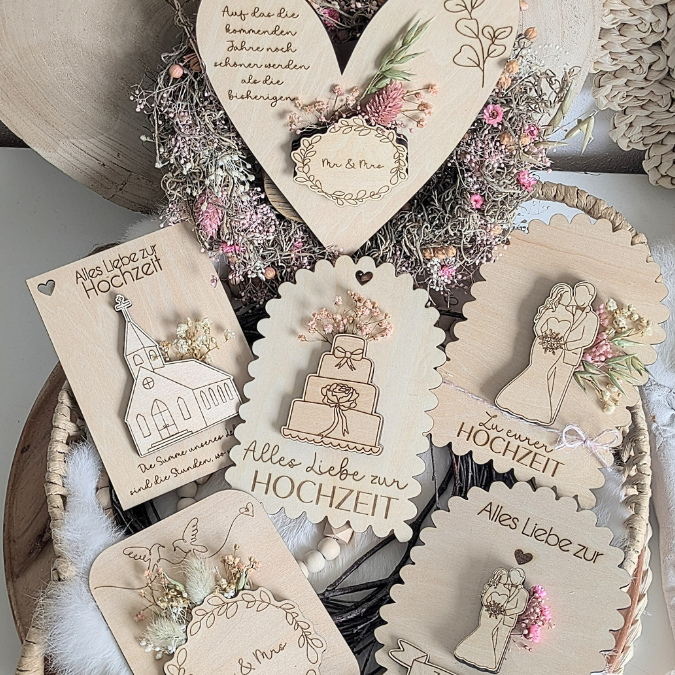 SVG Laserdatei Karten zur Hochzeit zum füllen mit Blumen oder Geld Postkarten Grußkarten SVG Datei Hochzeitsgeschenk Ehe Braut – Bild 35