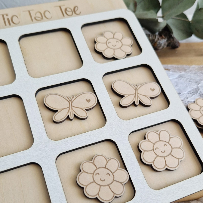 SVG Laserdatei Tic Tac Toe Spiel Urlaub Autobeschäftigung Sommerspiel Mitbringsel Zeitvertreib Kinder SVG-Datei – Bild 4