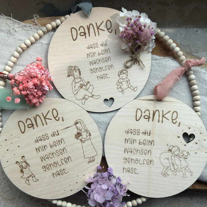 SVG Laserdatei 6 Designs Schilder Holzscheiben Geschenkidee Abschied Kindergarten Erzieherin Kindergartenabschied Danke Kita Kiga SVG Datei – Bild 26