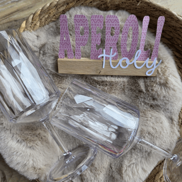 SVG Laserdatei Aufsteller 3mm und 4mm Klötzchen Datei Aperoli und Wildberry Holy Aperoli Aperol Lillet SVG Datei Sommer Deko Geschenkidee – Bild 3