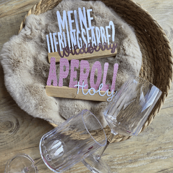 SVG Laserdatei Aufsteller 3mm und 4mm Klötzchen Datei Aperoli und Wildberry Holy Aperoli Aperol Lillet SVG Datei Sommer Deko Geschenkidee – Bild 4