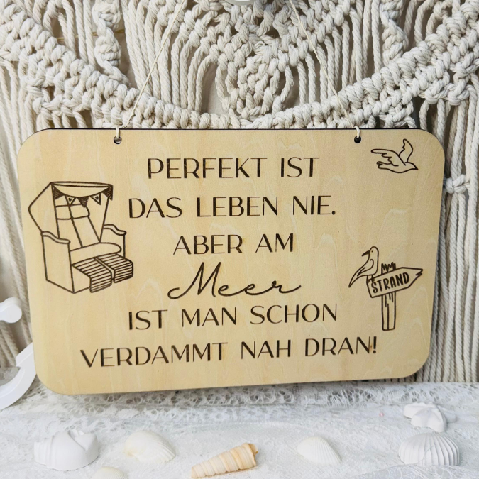 SVG Datei 3 Designs Schilder Holzscheiben Meer Maritim Laserdatei Urlaub Strand Nordsee Ostsee Strandkorb – Bild 7