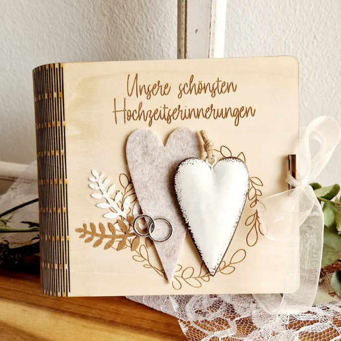 3mm 4mm SVG Laserdatei Geschenk zur Hochzeit Fotobuch 2.0 Holzbuch Fotoalbum Box für Fotos aufbewahrung Retrorahmen Vintage rahmen Hochzeitsalbum SVG Datei – Bild 15