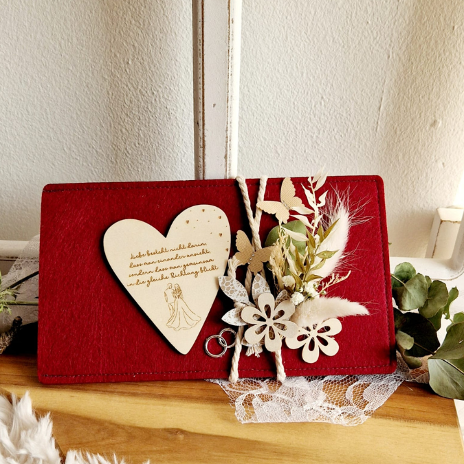 SVG Laserdatei 4 Designs Holzscheiben Herz Hochzeitsgeschenk Geschenkscheibe Geldgeschenk Sonnenfänger Hochzeit Ehe SVG Datei – Bild 3