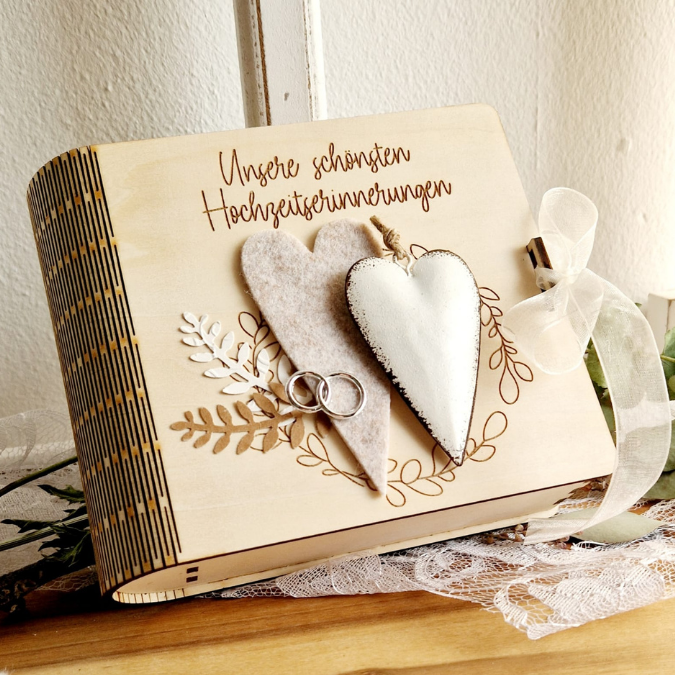 3mm 4mm SVG Laserdatei Geschenk zur Hochzeit Fotobuch 2.0 Holzbuch Fotoalbum Box für Fotos aufbewahrung Retrorahmen Vintage rahmen Hochzeitsalbum SVG Datei – Bild 17