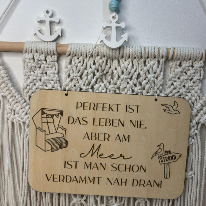 SVG Datei 3 Designs Schilder Holzscheiben Meer Maritim Laserdatei Urlaub Strand Nordsee Ostsee Strandkorb – Bild 6