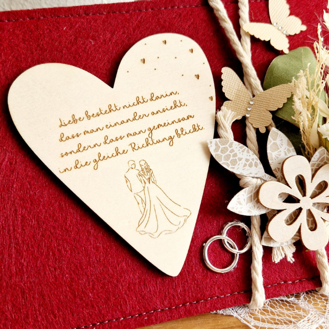 SVG Laserdatei 4 Designs Holzscheiben Herz Hochzeitsgeschenk Geschenkscheibe Geldgeschenk Sonnenfänger Hochzeit Ehe SVG Datei – Bild 6