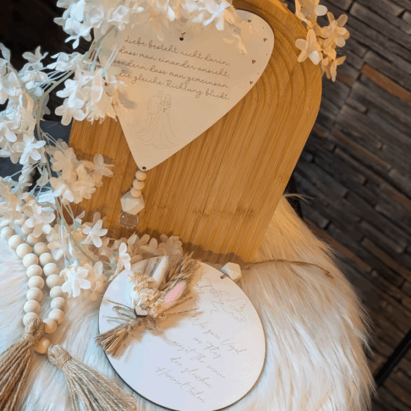 SVG Laserdatei 4 Designs Holzscheiben Herz Hochzeitsgeschenk Geschenkscheibe Geldgeschenk Sonnenfänger Hochzeit Ehe SVG Datei – Bild 7