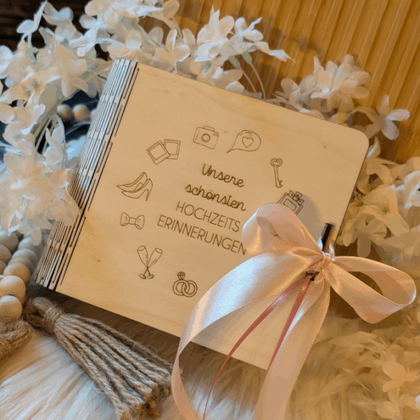 3mm 4mm SVG Laserdatei Geschenk zur Hochzeit Fotobuch 2.0 Holzbuch Fotoalbum Box für Fotos aufbewahrung Polaroid Hochzeitsalbum SVG Datei – Bild 18