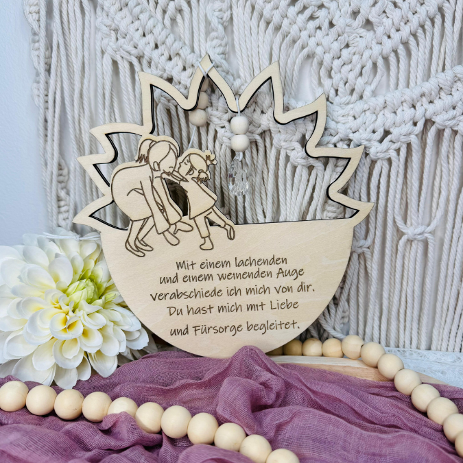 6 Designs Blumen zum Aufhängen und füllen mit Blumen oder Geld Kindergartenabschier Erzieherin KiTa Erzieherin Danke SVG Laserdatei Lasercut – Bild 6