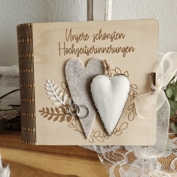 3mm 4mm SVG Laserdatei Geschenk zur Hochzeit Fotobuch 2.0 Holzbuch Fotoalbum Box für Fotos aufbewahrung Polaroid Hochzeitsalbum SVG Datei – Bild 14