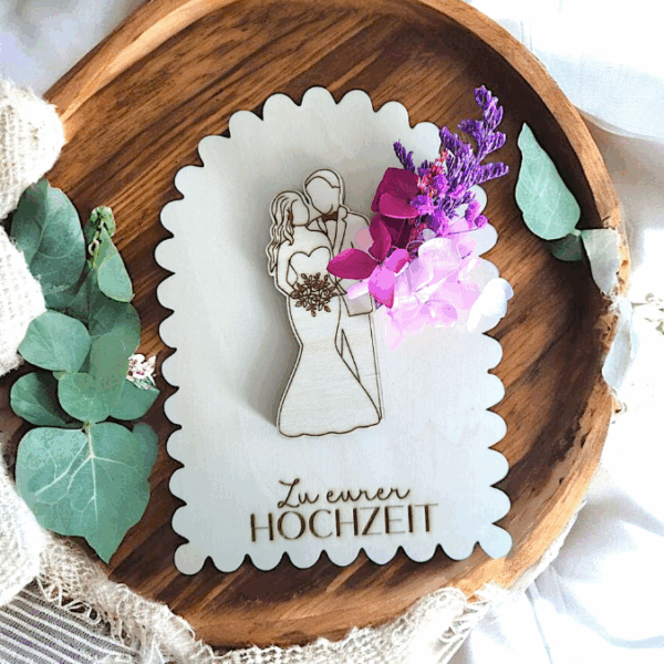 SVG Laserdatei Karten zur Hochzeit zum füllen mit Blumen oder Geld Postkarten Grußkarten SVG Datei Hochzeitsgeschenk Ehe Braut – Bild 25