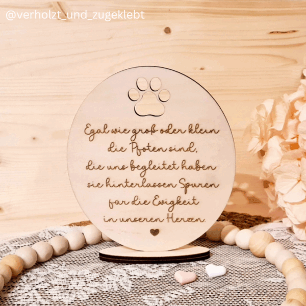 SVG Laserdatei Aufsteller 3mm und 4mm 3 Designs Hunde Hund Hundemensch Hundeliebe Erinnerung Tierliebe Haustier SVG Datei – Bild 10