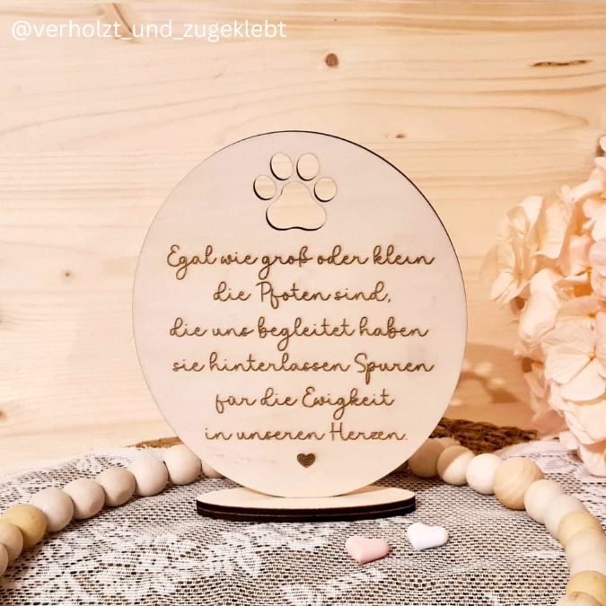 SVG Laserdatei Aufsteller 3mm und 4mm 3 Designs Hunde Hund Hundemensch Hundeliebe Erinnerung Tierliebe Haustier SVG Datei – Bild 10