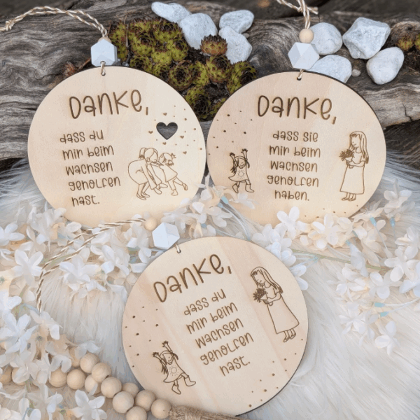 SVG Laserdatei 6 Designs Schilder Holzscheiben Geschenkidee Abschied Kindergarten Erzieherin Kindergartenabschied Danke Kita Kiga SVG Datei – Bild 28